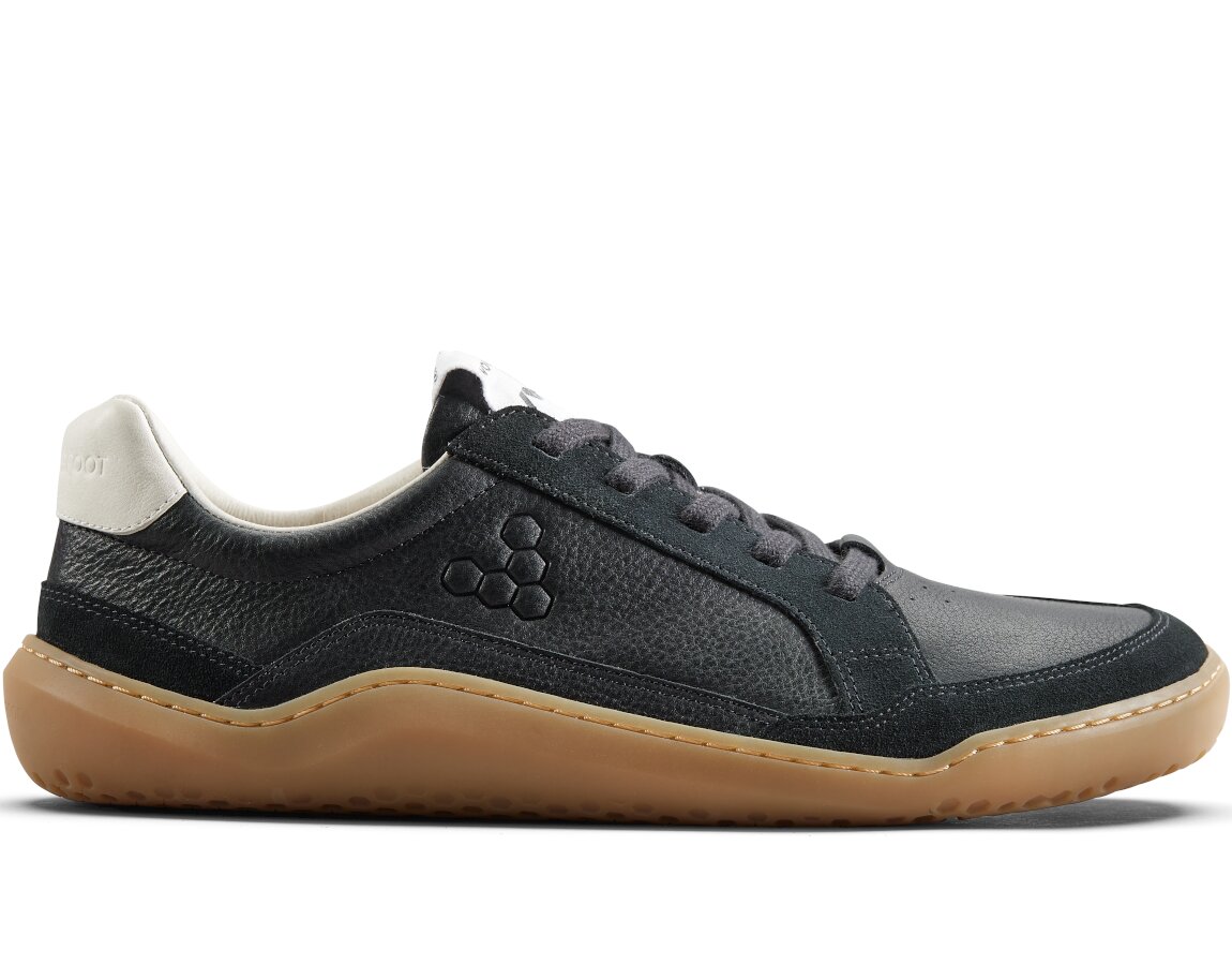 Vivobarefoot GOBI II SNEAKER PREMIUM LEATHER MENS OBSIDIAN