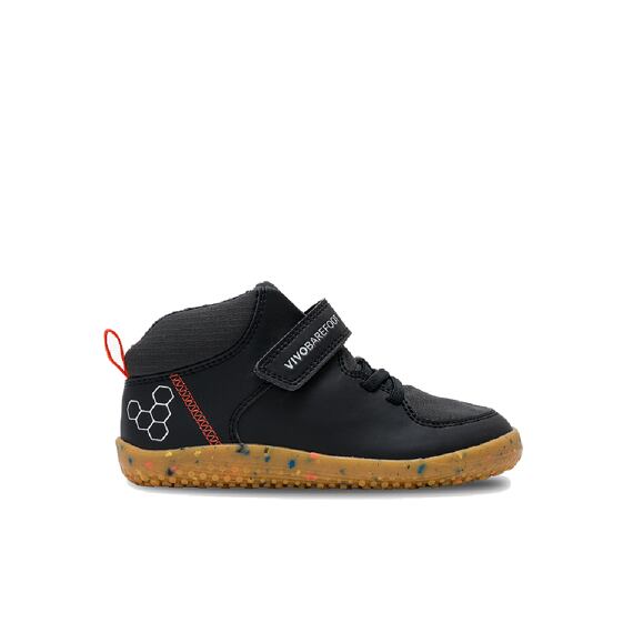 Vivobarefoot PRIMUS LUDO HI KIDS OBSIDIAN