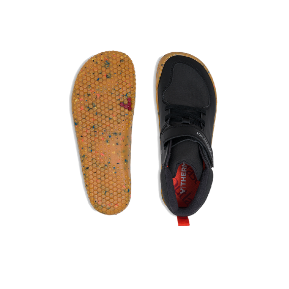 Vivobarefoot PRIMUS LUDO HI KIDS OBSIDIAN