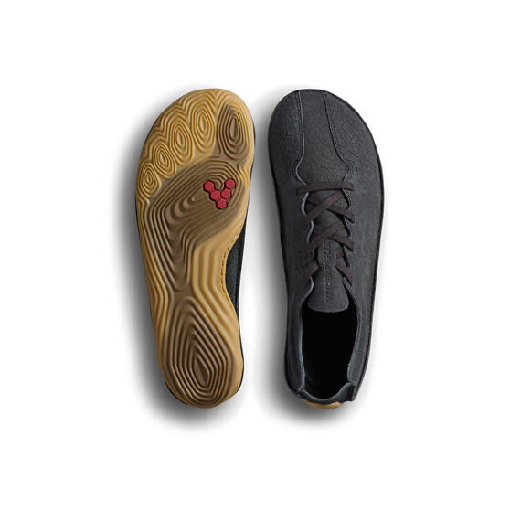 Vivobarefoot SENSUS WOMENS OBSIDIAN CRACKED LEATHER